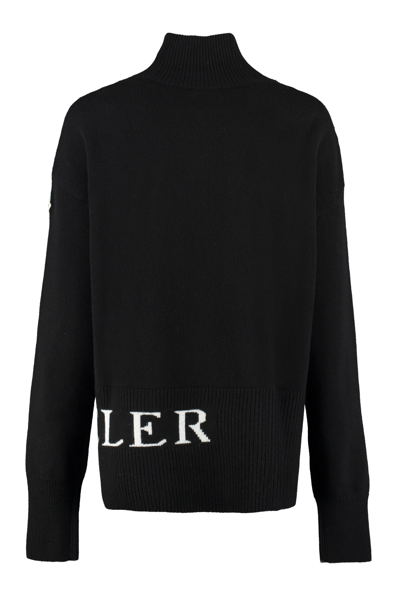Shop Moncler Wool And Cachemire Turtleneck Pullover In Black