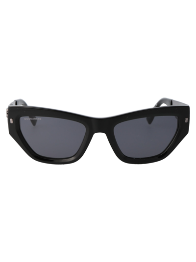 Shop Dsquared2 D2 0033/s Sunglasses In 807ir Black