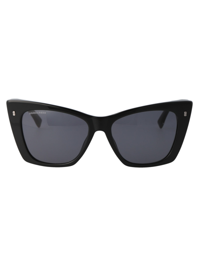 Shop Dsquared2 Icon 0006/s Sunglasses In 807ir Black