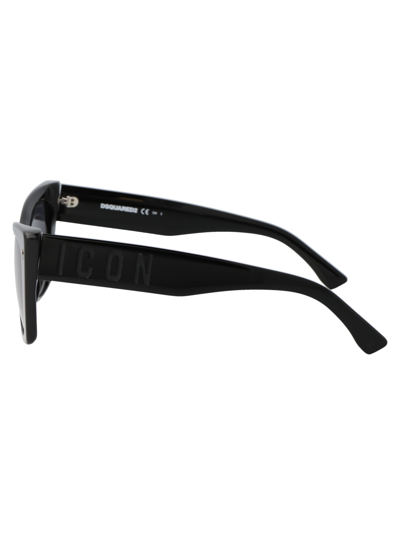 Shop Dsquared2 Icon 0006/s Sunglasses In 807ir Black