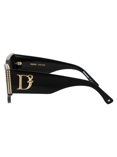 Shop Dsquared2 D2 0032/s Sunglasses In 2m2ir Black Gold