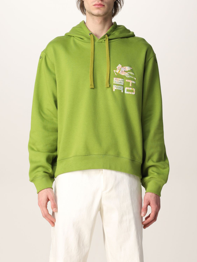 Shop Etro Sweatshirt In Green