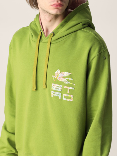 Shop Etro Sweatshirt In Green