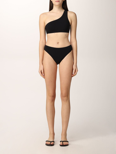 Shop Lido Costume Bikini On Shoulder Trentadue In Black