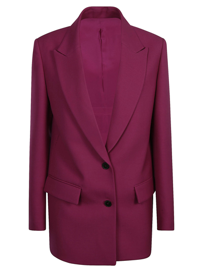 Shop Valentino Single-breasted Blazer In Full Pink
