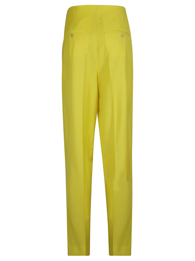 Shop Loewe Concealed Trousers In Yellow