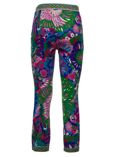 Shop Dolce & Gabbana Charmeuse 60s Printed Multicolor Pants