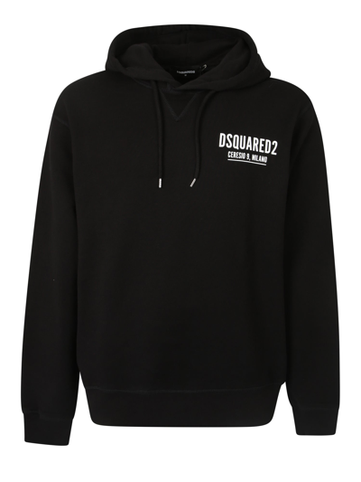 Shop Dsquared2 Logo-print Hoodie In Black