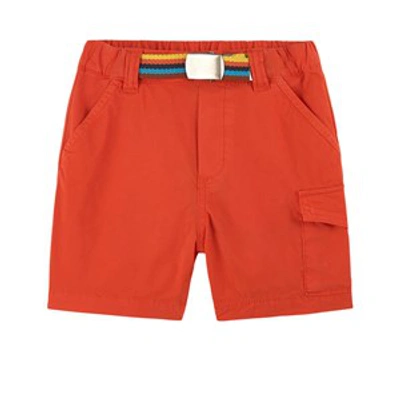 Shop Paul Smith Junior Orange Bermuda Shorts In Pink
