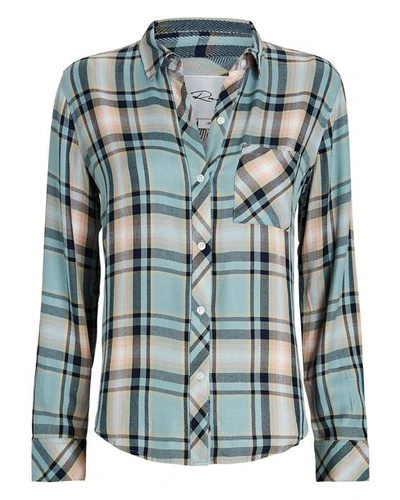 Shop Rails Hunter Plaid Button-down Shirt In Blue-med
