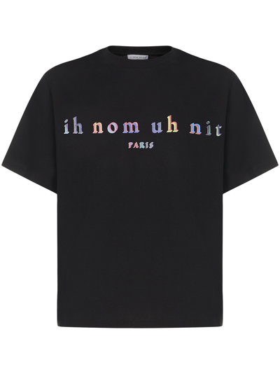 Shop Ih Nom Uh Nit Rainbow Logo T-shirt <br> In Black