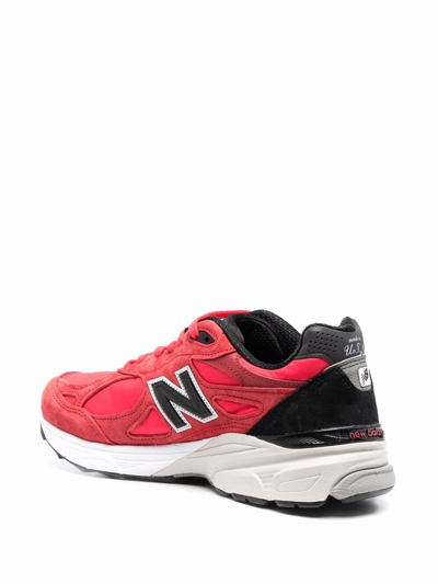 Shop New Balance 990v3 Sneakers In Red
