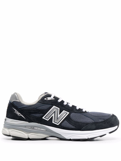 Shop New Balance 990v3 Sneakers In Blue