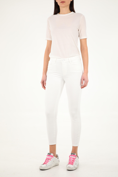 Shop Paige Hoxton Skinny Jeans In White