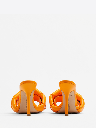 Shop Bottega Veneta Lido Tangerine Sandals In Orange