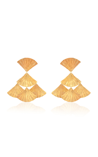 We Dream In Colour Women's Granada Brass Earrings In Gold | ModeSens