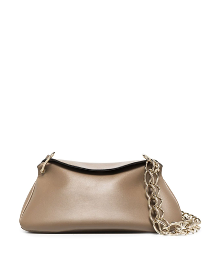 Shop Chloé Juana Chain-strap Shoulder Bag In Neutrals