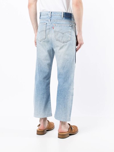 Shop Children Of The Discordance Ny Old Patch Jeans In Blau