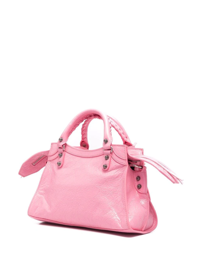 Shop Balenciaga Neo Cagole Xs Top-handle Bag In Rosa