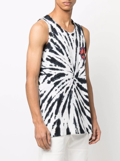 Etudes Studio White Cali Icon Tank Top In Schwarz