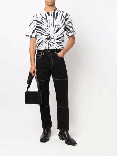Etudes Studio Tie Dye-print Short-sleeved T-shirt In Weiss