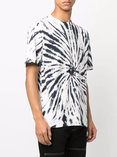 Etudes Studio Tie Dye-print Short-sleeved T-shirt In Weiss