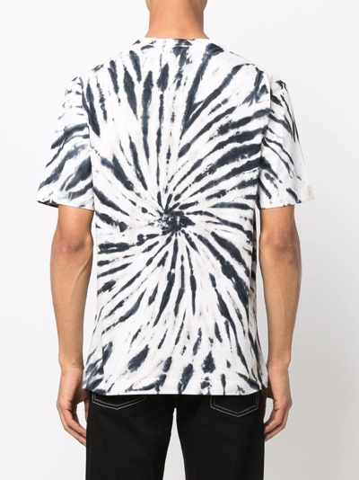 Etudes Studio Tie Dye-print Short-sleeved T-shirt In Weiss