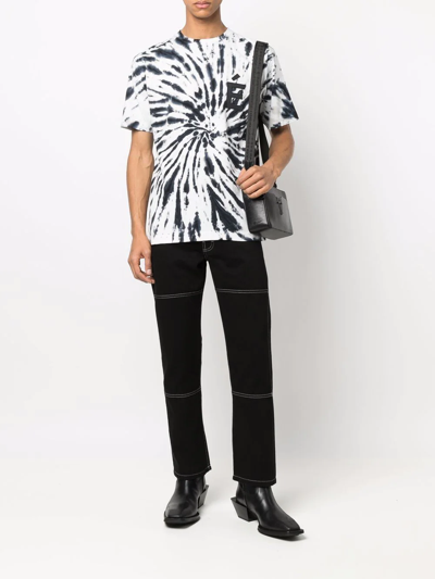 Etudes Studio Tie Dye-print Short-sleeved T-shirt In White