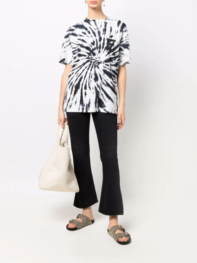 Etudes Studio Tie Dye-print Short-sleeved T-shirt In White