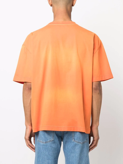 Etudes Studio Orange Spirit 'études' University T-shirt In Orange