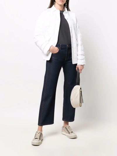 Fabiana Filippi Pointed-collar Padded Jacket In White