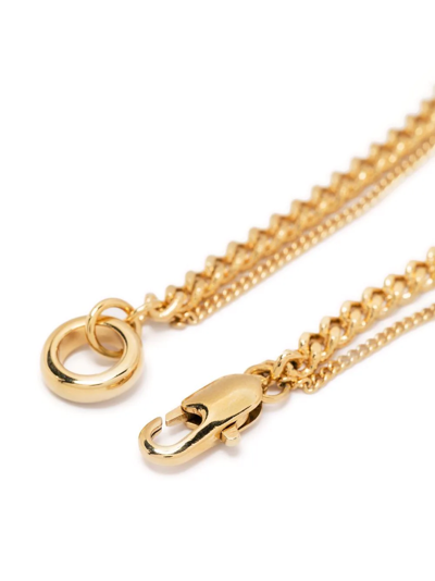 Shop Apc Double-chain Necklace In Gold