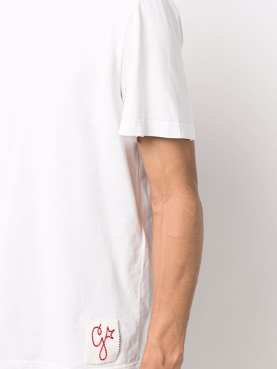 Shop Golden Goose Logo-patch Short-sleeved T-shirt In Weiss