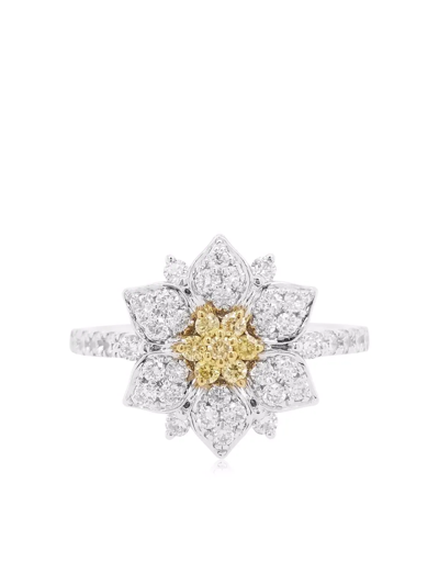 SUNSHINE YELLOW DIAMOND 铂金订婚戒指
