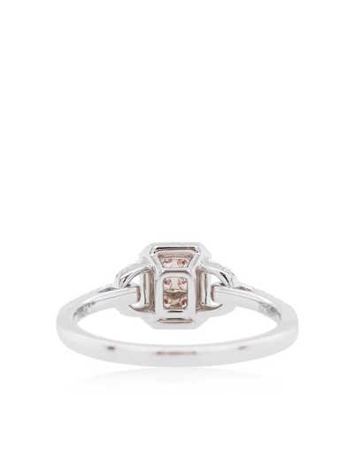 Hyt Jewelry Platinum Argyle Pink Diamond Engagement Ring In Silber