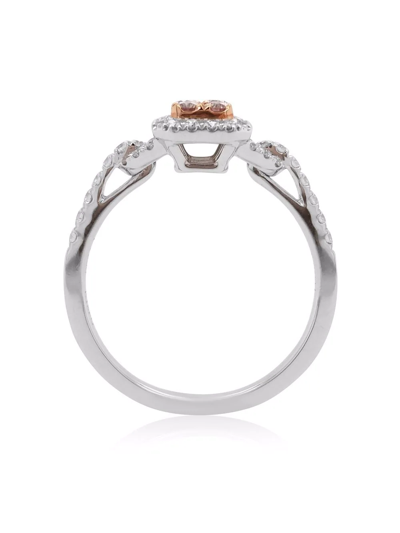 Hyt Jewelry Platinum Argyle Pink Diamond Engagement Ring In Silber