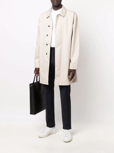 Pt01 Slim Tailored Trousers In Blau