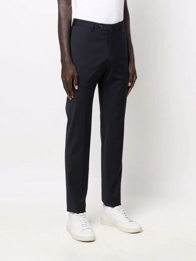 Shop Pt01 Slim Tailored Trousers In Blau