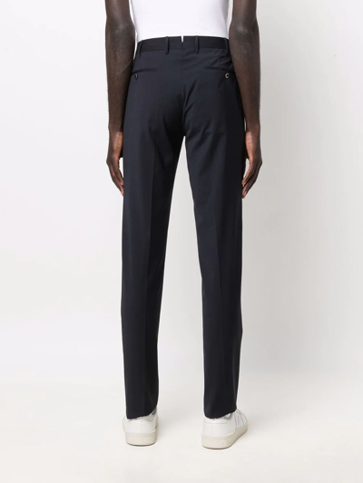 Pt01 Slim Tailored Trousers In Blau