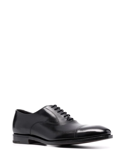 Shop Henderson Baracco Almond-toe Oxford Shoes In Schwarz