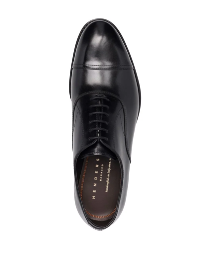 Shop Henderson Baracco Almond-toe Oxford Shoes In Schwarz