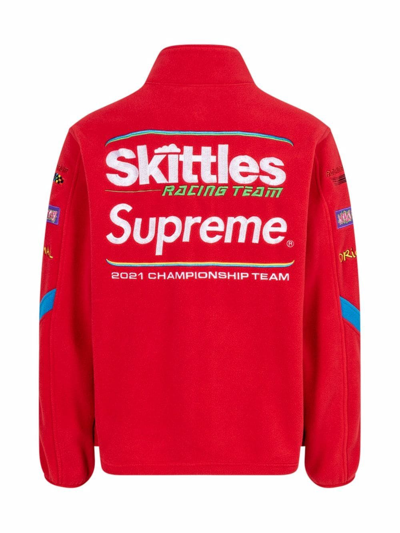 Supreme X Skittles X Polartec Jacket In Rot