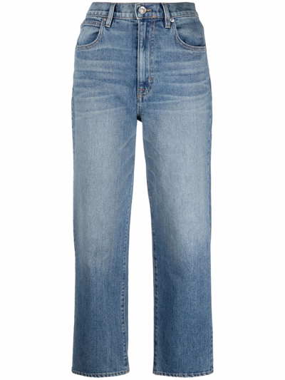Slvrlake Cropped Denim Jeans In Blau
