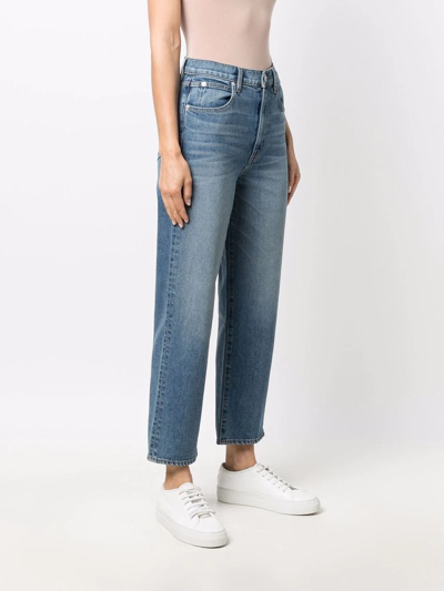 Slvrlake Cropped Denim Jeans In Blau