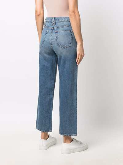Slvrlake Cropped Denim Jeans In Blau