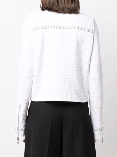 BOTTEGA VENETA STITCH-DETAIL SHIRT JACKET 