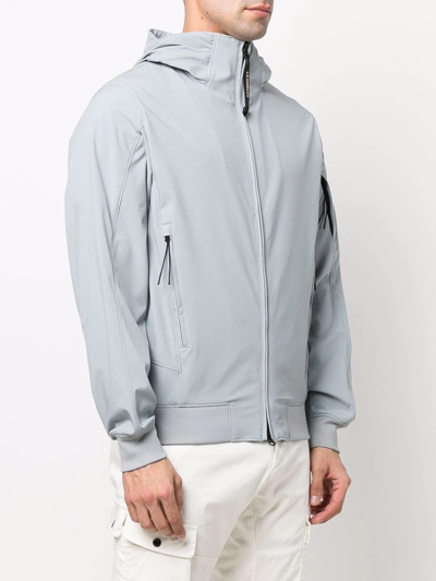 Shop C.p. Company Lens-detail Hooded Jacket In Grau