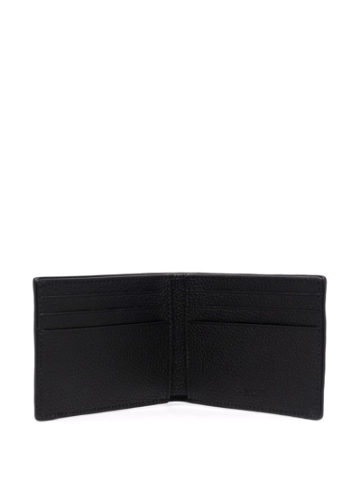 Shop Coach Logo-embossed Bi-fold Wallet In Schwarz