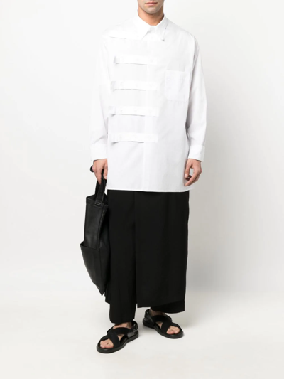 Shop Yohji Yamamoto J-wrap Trousers In Schwarz