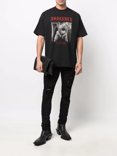 Château Lafleur-gazin Low-rise Ripped Skinny Jeans In Schwarz